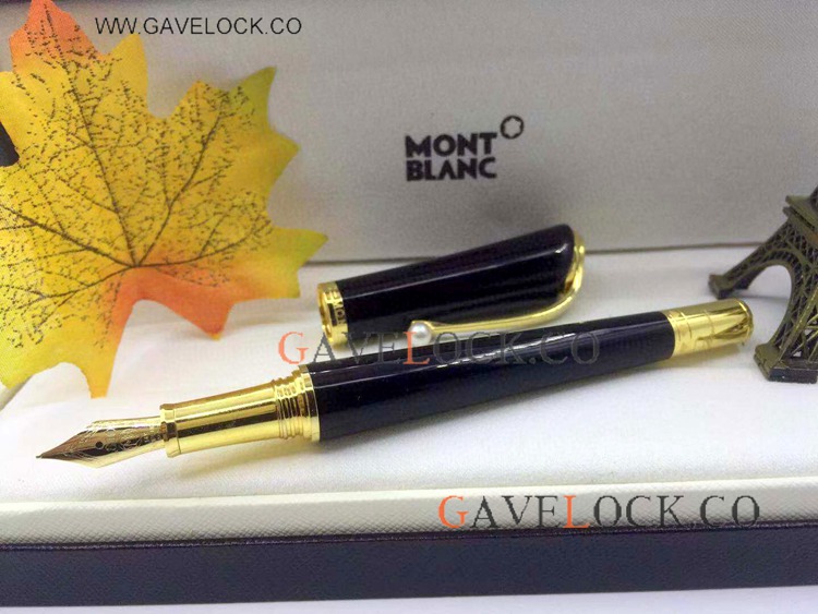 Best Copy Marilyn Monroe Fountain Pen Black And Gold Mont Blanc Special Edition Pens Best Copy Marilyn Monroe Fountain Pen Black And Gold Mont Blanc Special Edition Pens